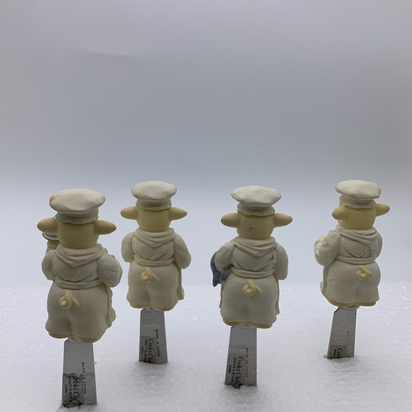 4 Pc. Hand Painted Vintage Spreader Set With Stainless Steel Blade’s Cooks Club - Picture 8 of 12